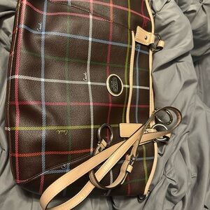 Coach Multicolor Plaid Crossbody Bag